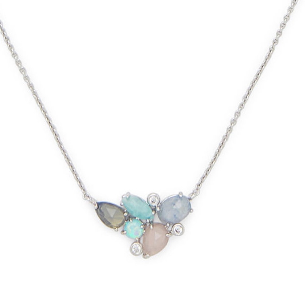Dusk Siren Silver/Quartz Necklace Pendant Rose